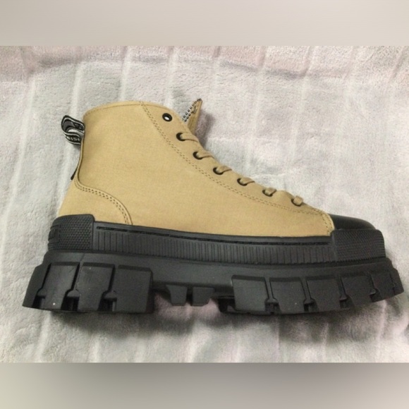 Palladium Women’s Revolt HI TX Platform Canvas Olive Boots - Picture 10 of 15
